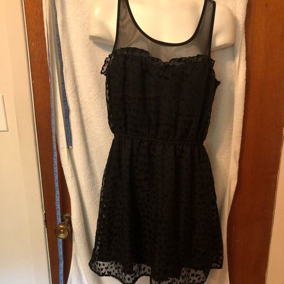 Roxy Beca Size S Black heart lace - Picture 1 of 10